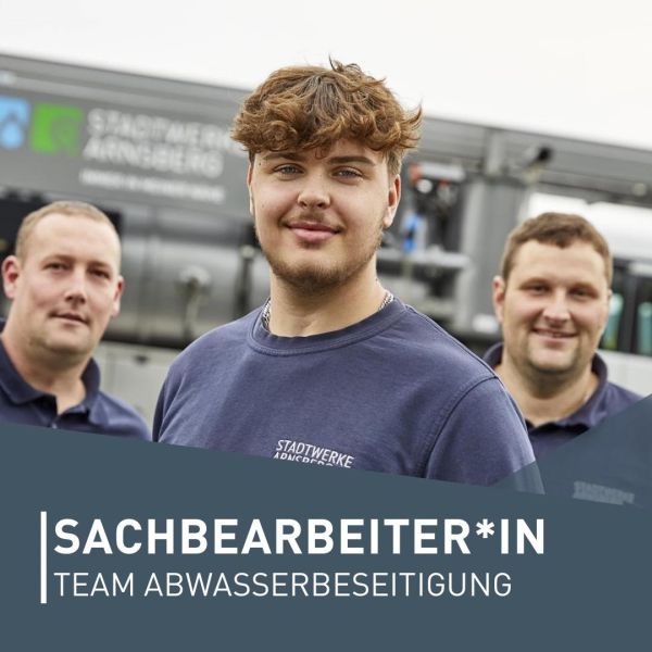 Werde Teil unseres Teams! 😎
Wir - die Stadtentwäs ...