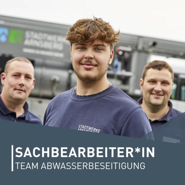 Werde Teil unseres Teams! 😎
Wir - die Stadtentwäs ...